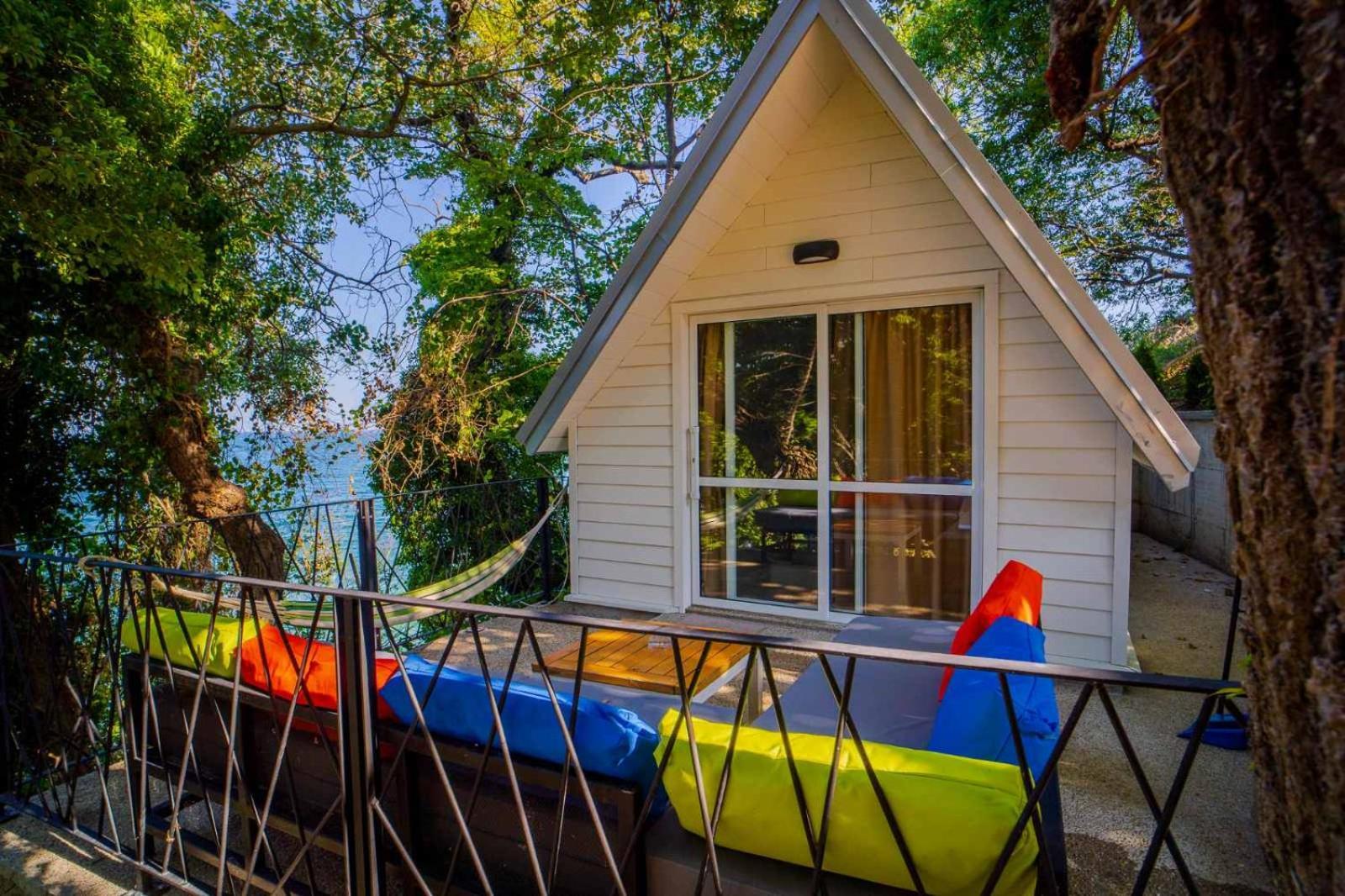 къщички синьо лято, черноморец - - Blue Summer Ferienhaus Warna